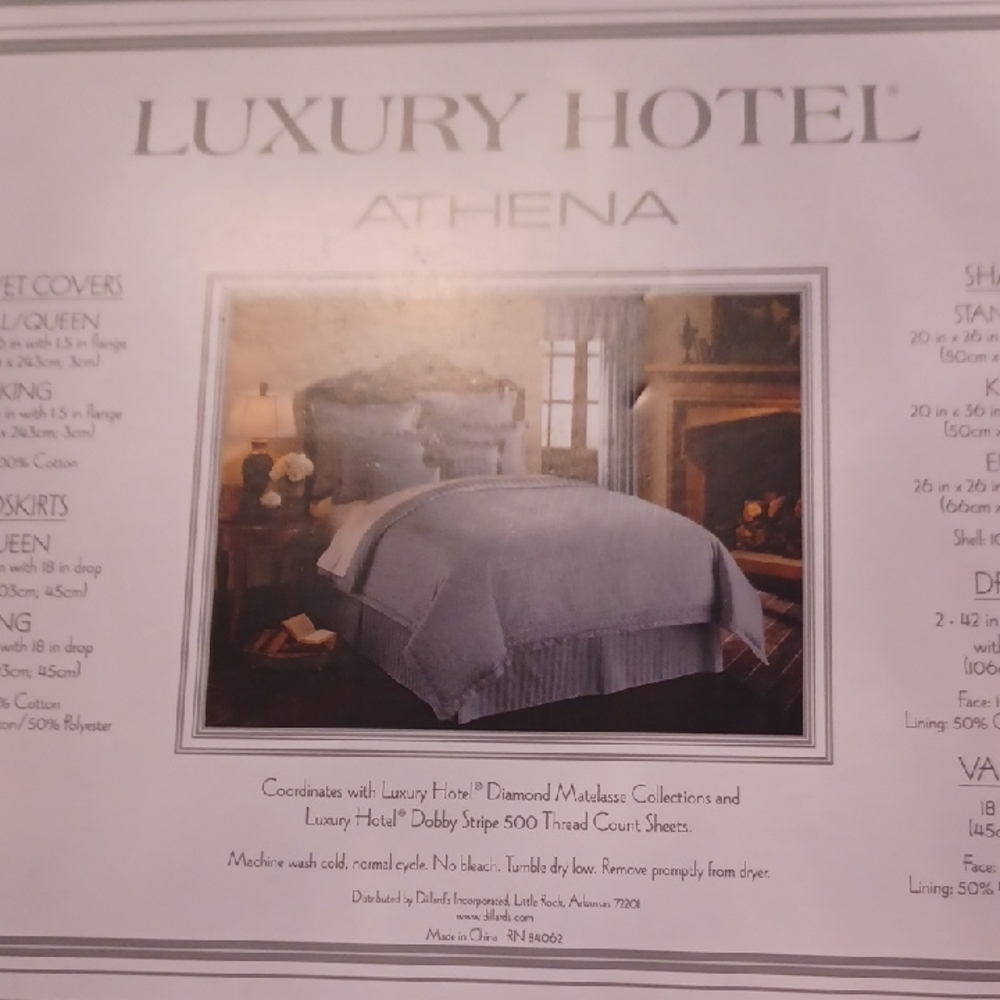 Luxury Hotel Athena Gray 2pc. Drapes 42"x84" Tie Backs Included Classic Look